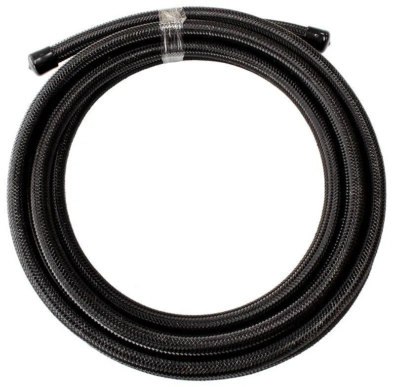 200 Series PTFE (Teflon®) Black Stainless Steel Braided Hose -12AN AF200-12-1MBL