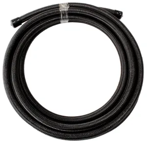 200 Series PTFE (Teflon®) Black Stainless Steel Braided Hose -20AN AF200-20-1MBL