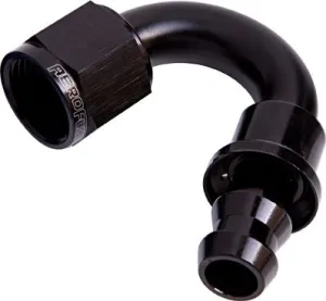 400 Series Push Lock 150° Hose End -6AN AF405-06BLK