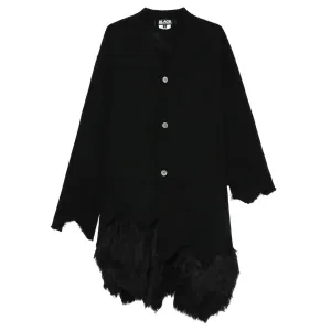 Acrylic Fur Hem Cardigan