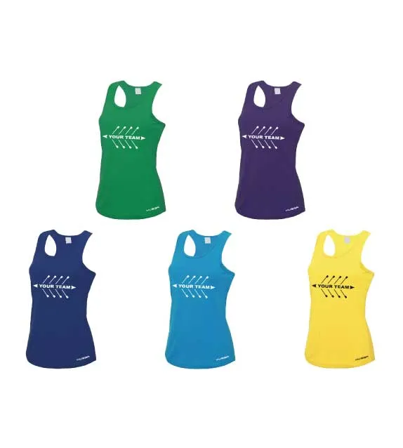 ADD YOUR TEAM NAME PRINTED WOMENS COOL VEST