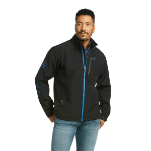 Ariat Men's Black & Cobalt Logo 2.0 Softshell Jacket