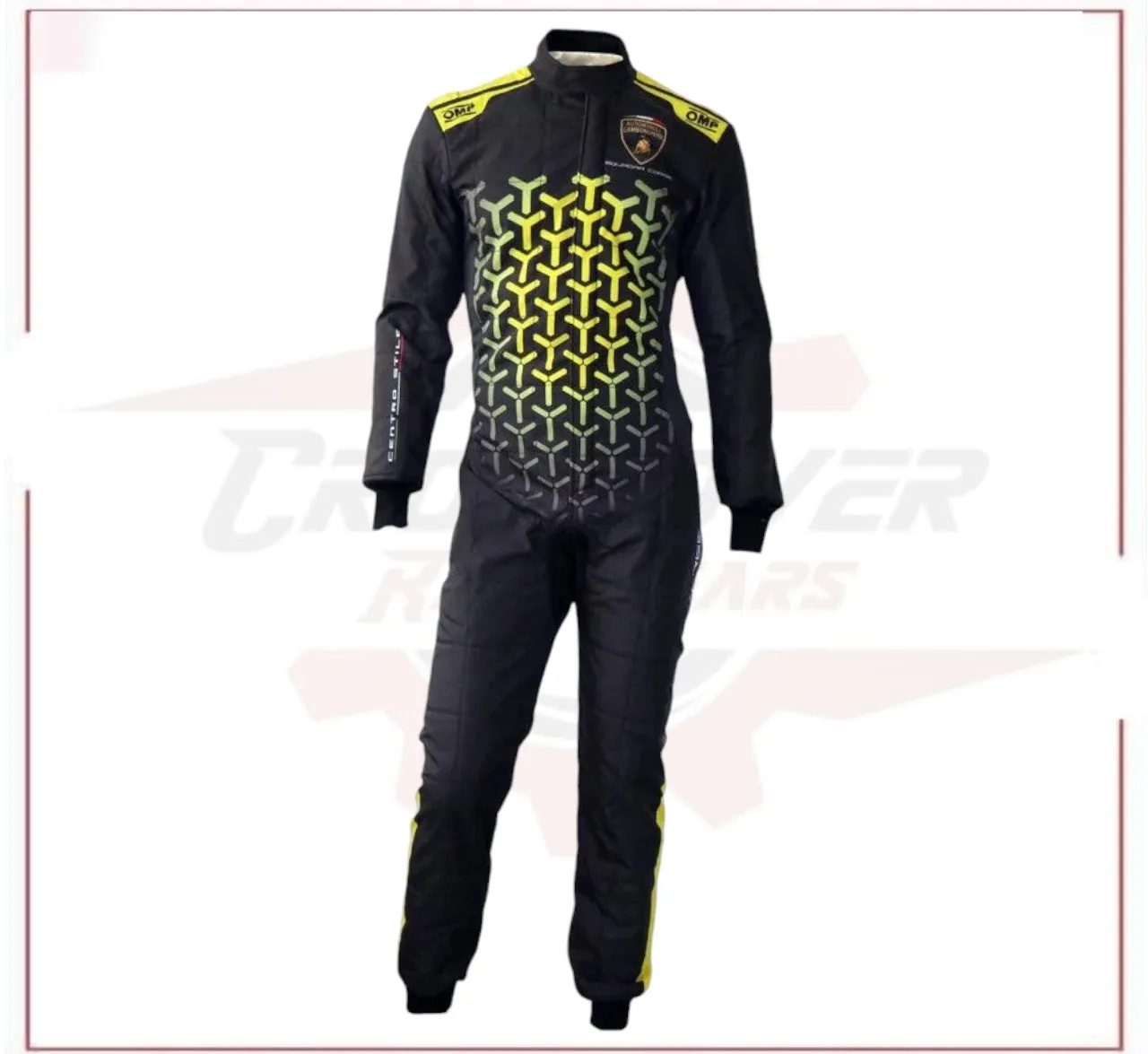 AUTOMOBILI-LAMBORGHINI SQUADRA CORSE OMP ONE ART “SPEED” PROFESSIONAL NEW RACE SUIT