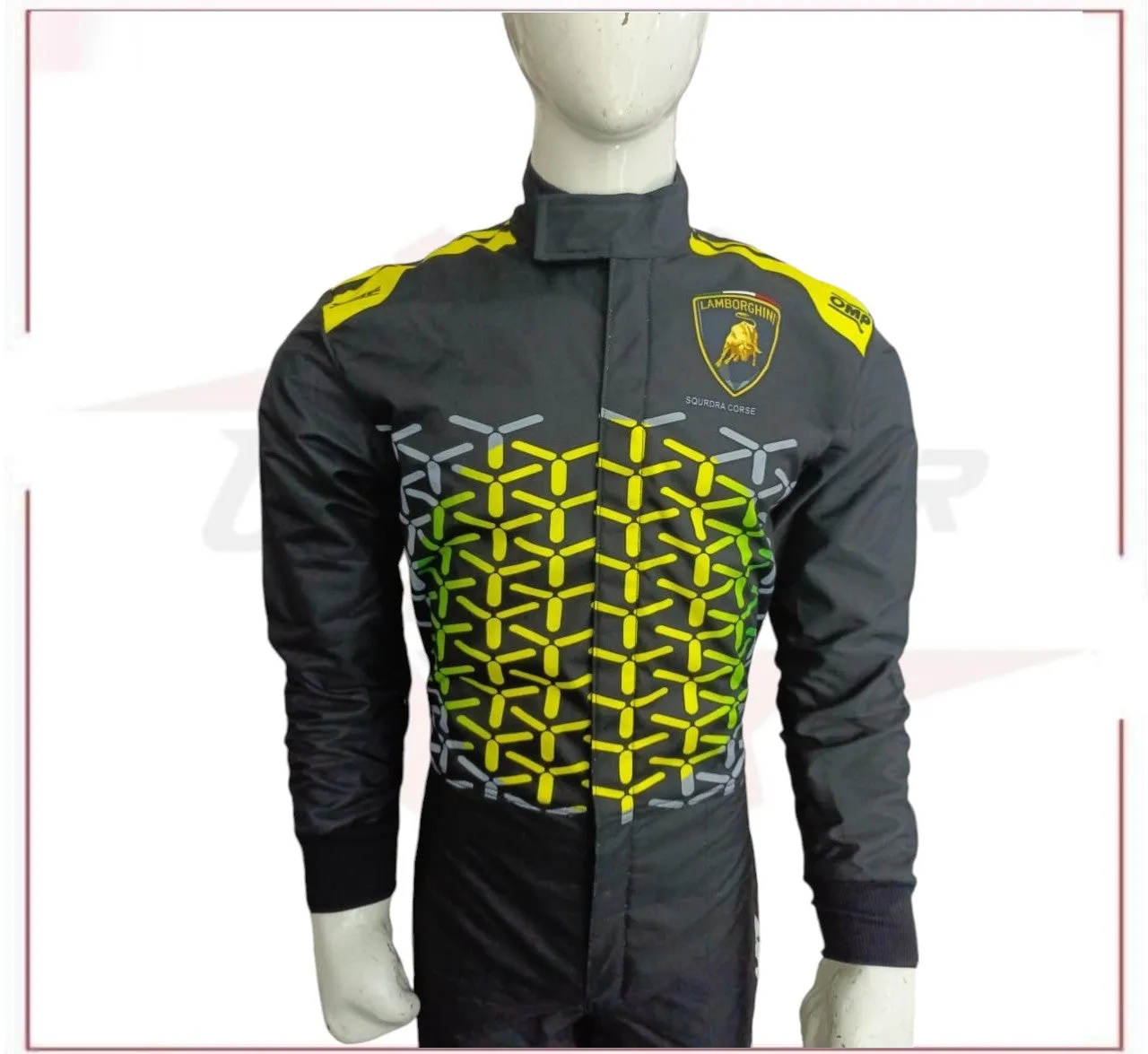 AUTOMOBILI-LAMBORGHINI SQUADRA CORSE OMP ONE ART “SPEED” PROFESSIONAL NEW RACE SUIT