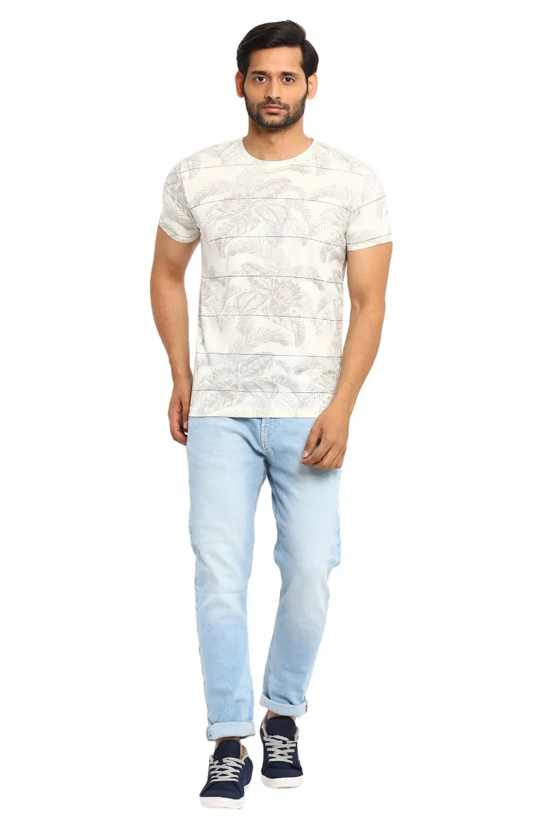 AXMANN Casual T-Shirt (Off White | Coffee Melange) Combo Pack