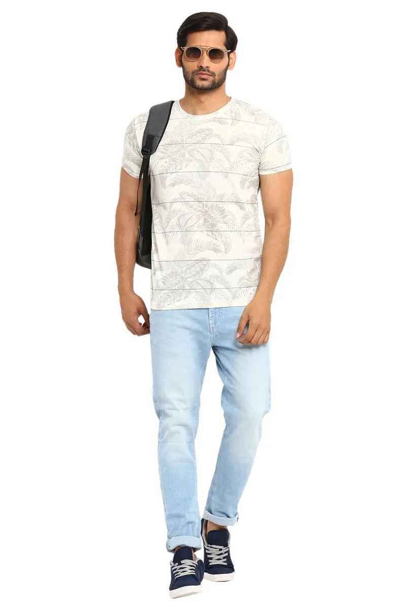 AXMANN Casual T-Shirt (Off White | Coffee Melange) Combo Pack