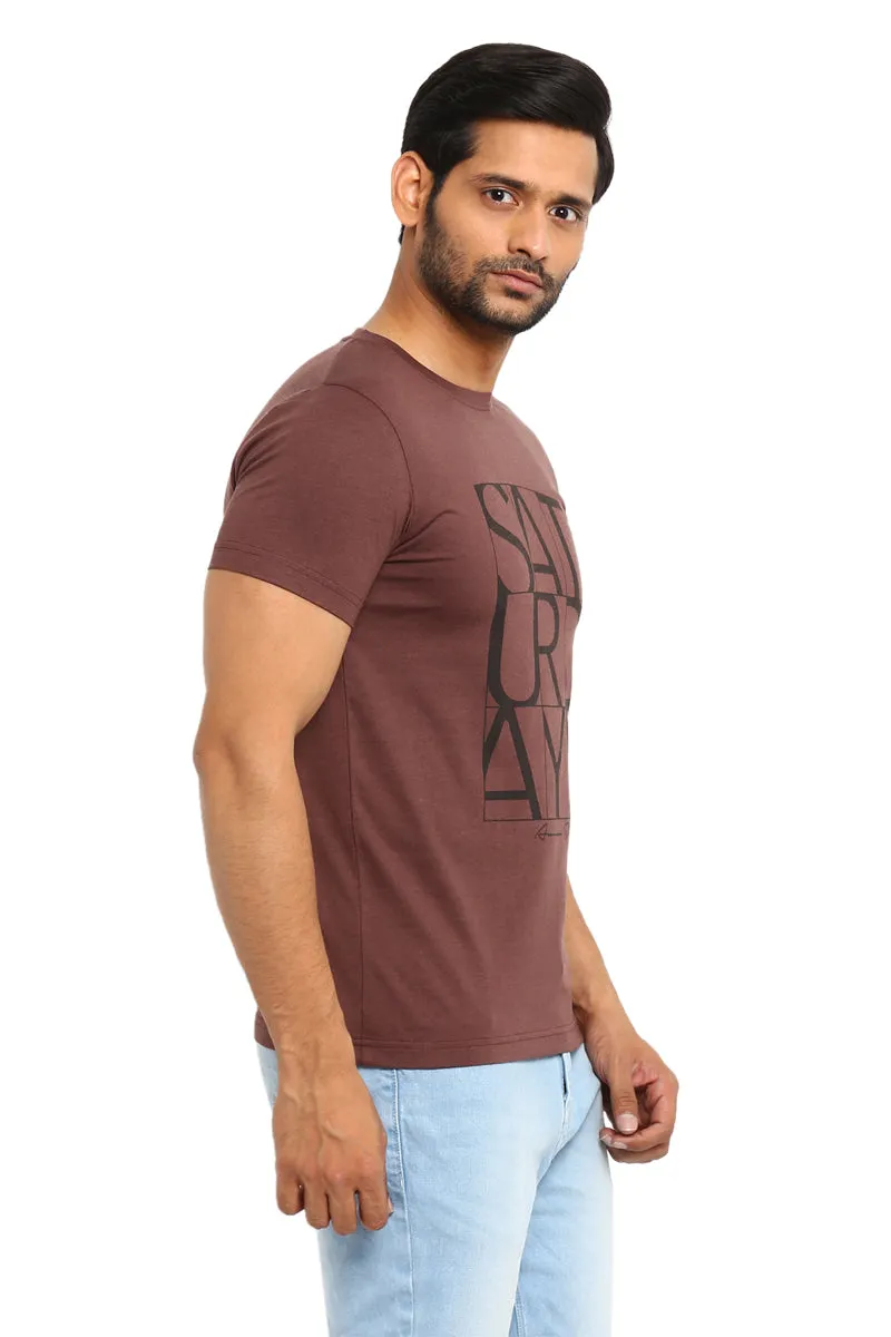 AXMANN Casual T-Shirt (Off White | Coffee Melange) Combo Pack