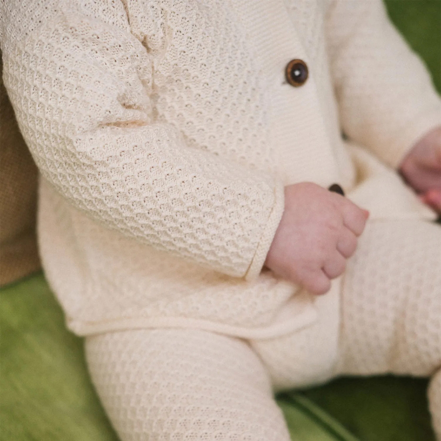 Baby Cotton Cloud Cardigan - Milk