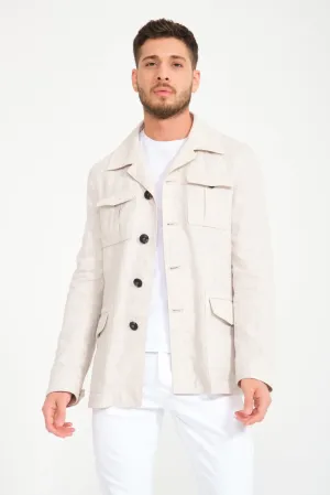 Beige Linen Jacket