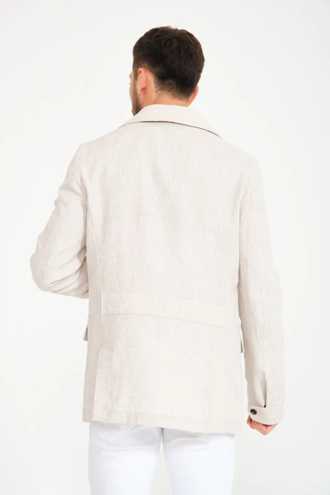 Beige Linen Jacket