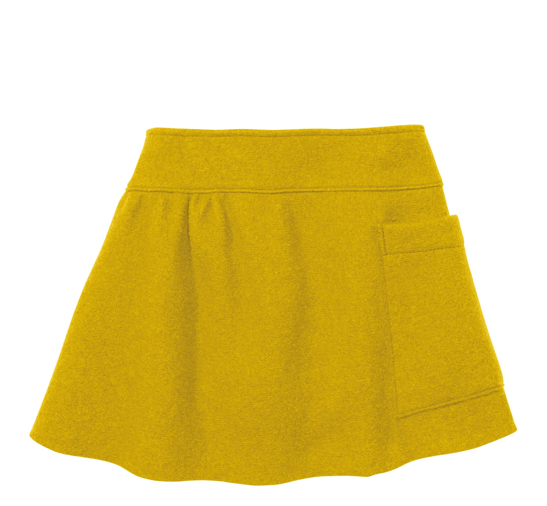 BOILED WOOL SKIRTS - curry