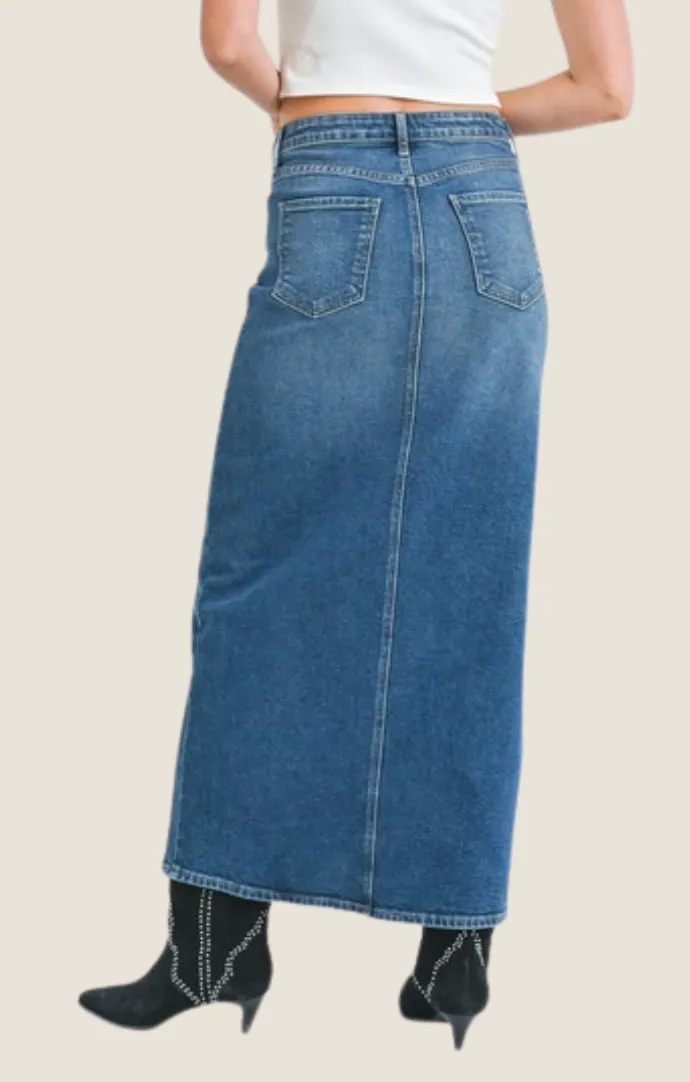 Candace Medium Denim Skirt