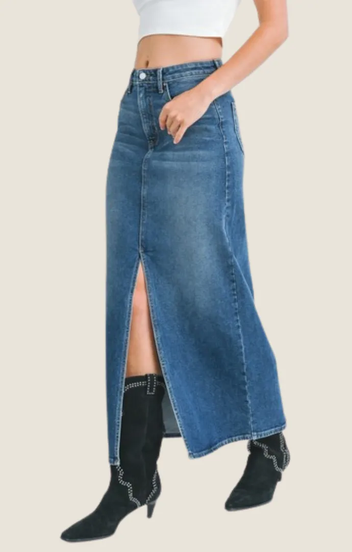 Candace Medium Denim Skirt