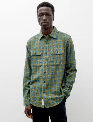 Classic Plaid Workshirt Aqua/Sulfur