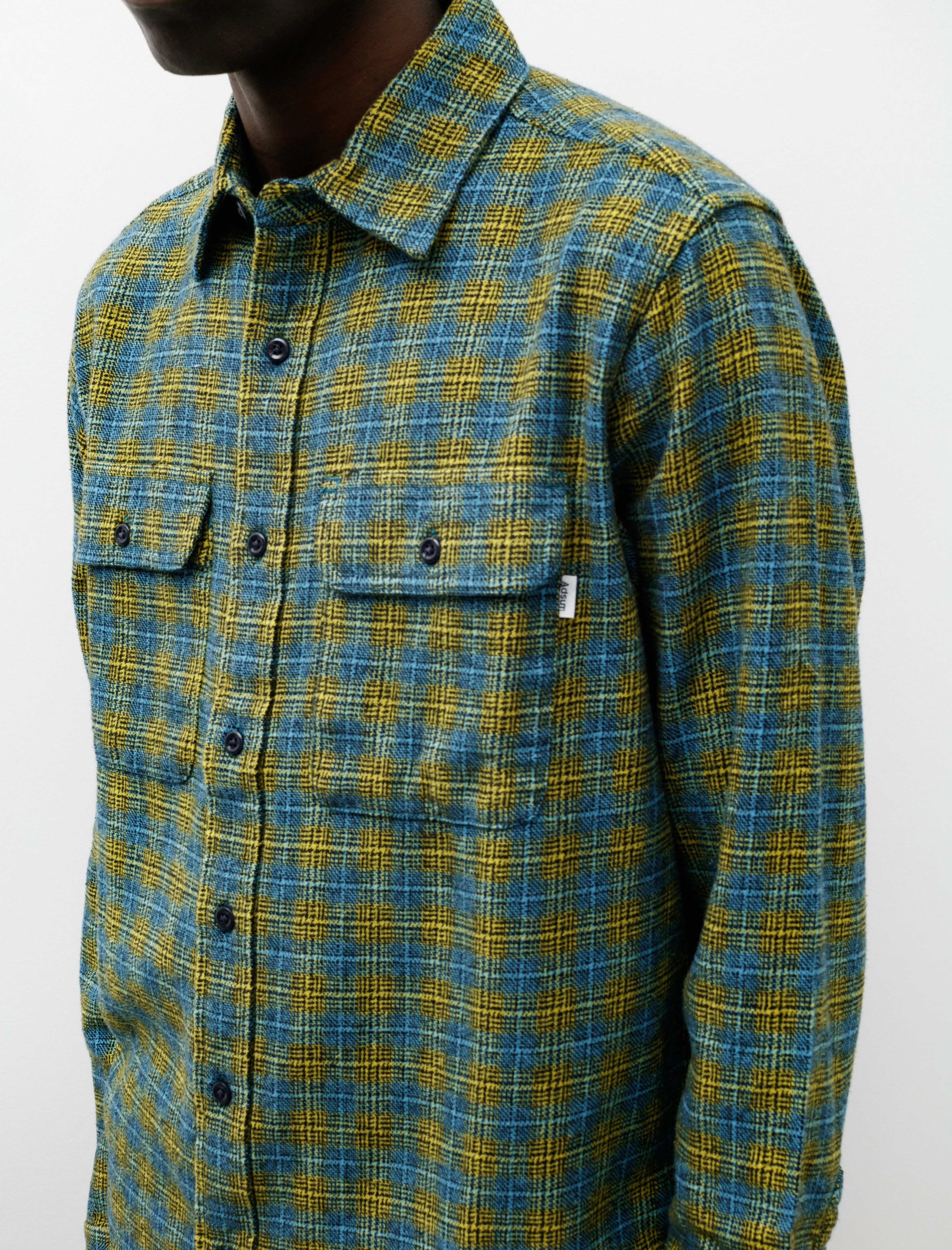 Classic Plaid Workshirt Aqua/Sulfur