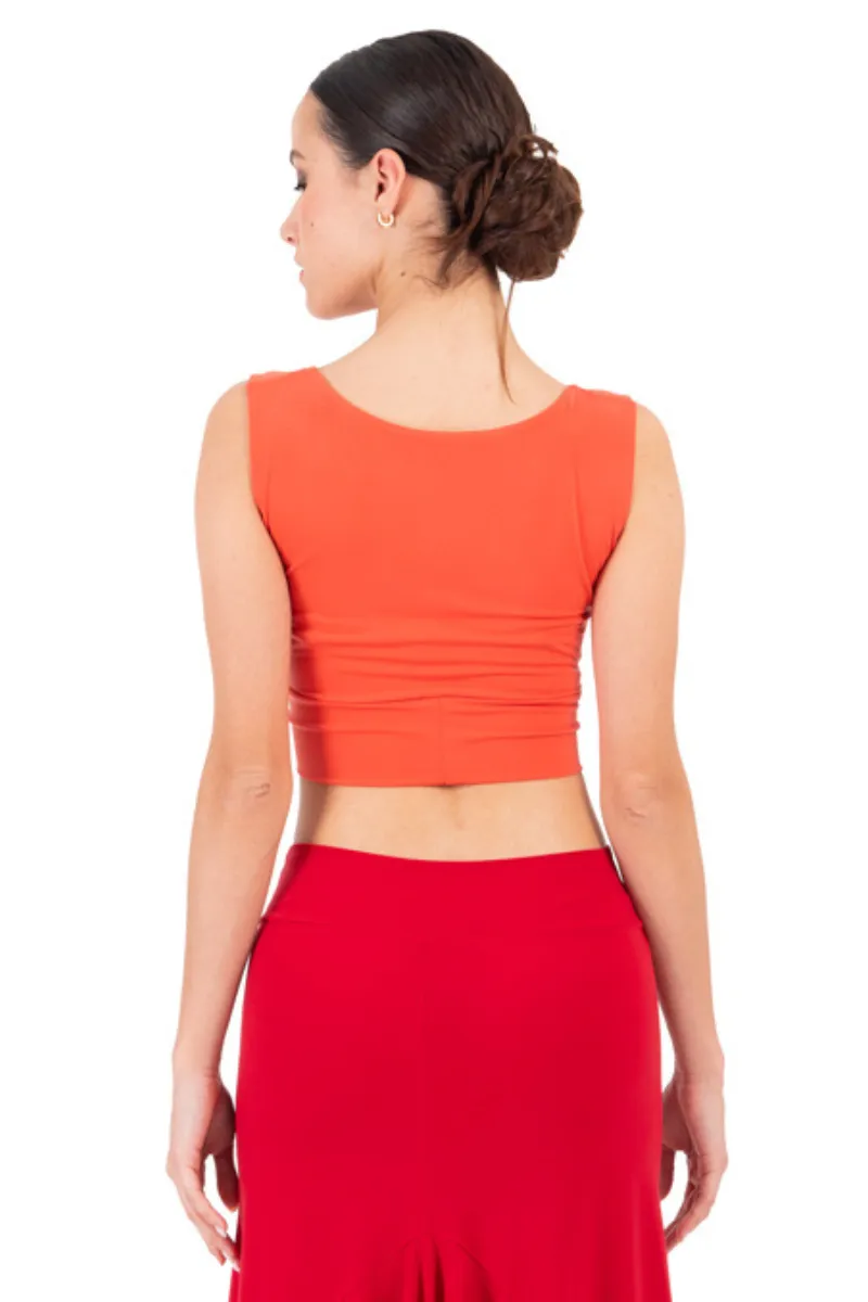 Crop Top with Center Gathering