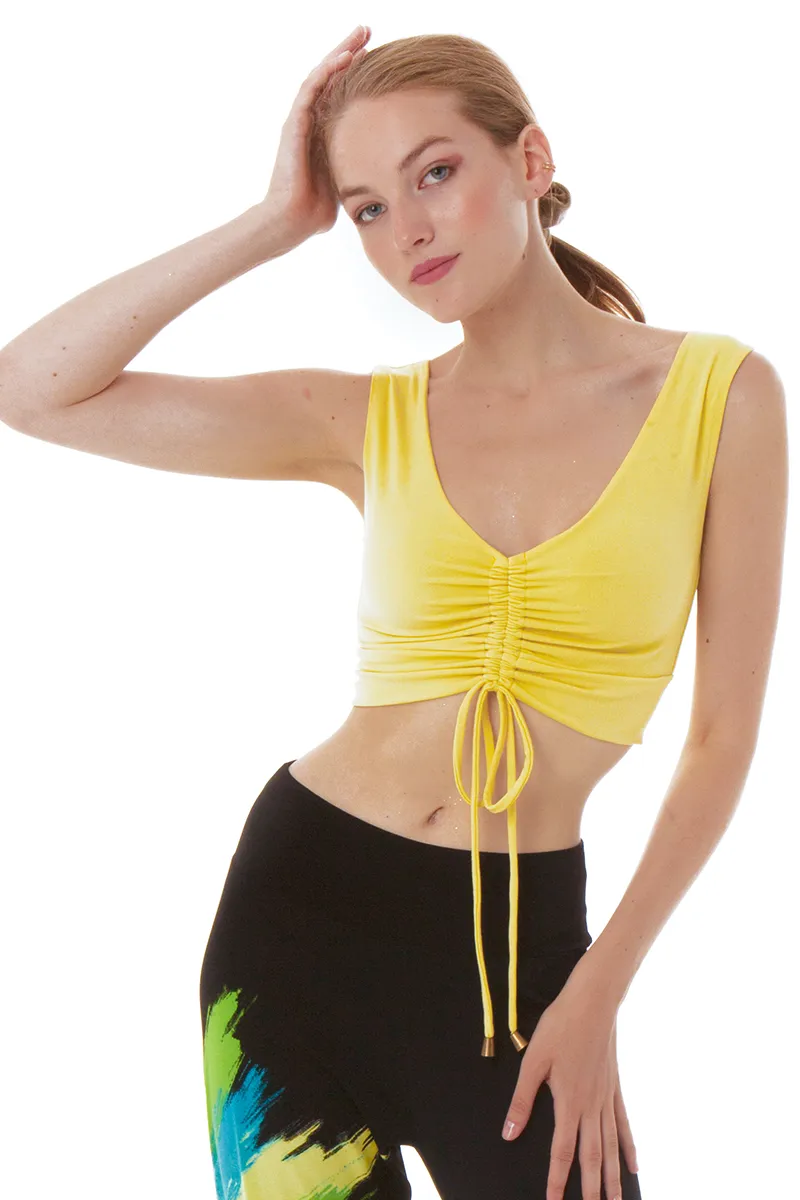 Crop Top with Center Gathering