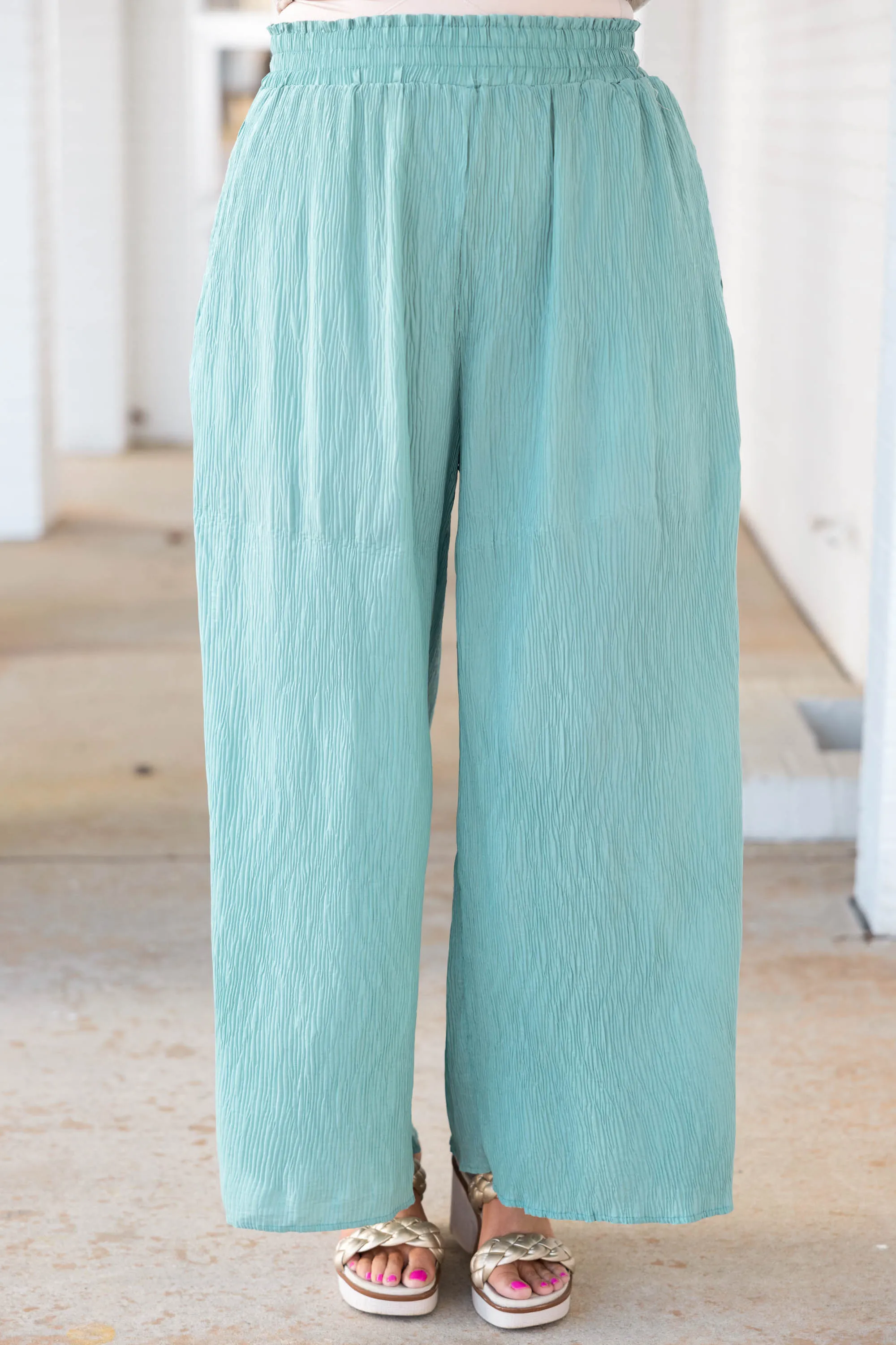 Cute And Comfortable Pants, Sage