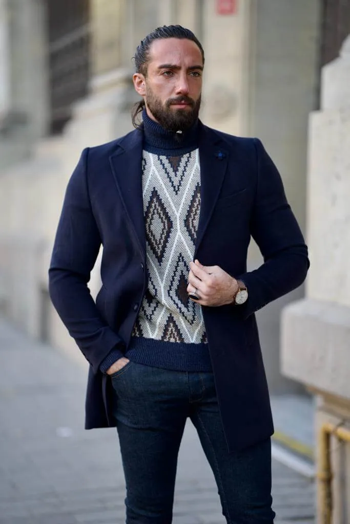 Dark Blue Cachet Coat