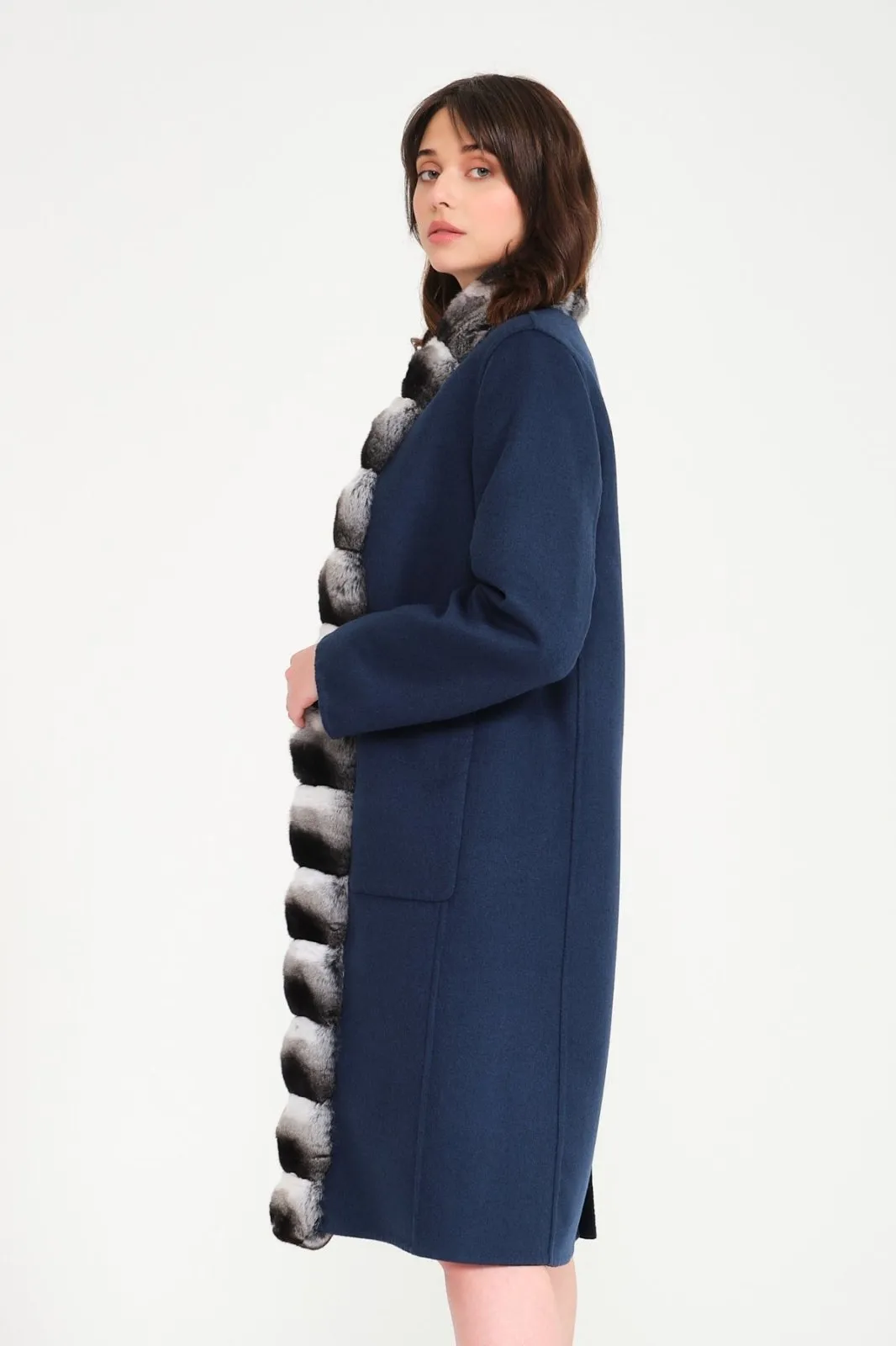 Double Face Long Cashmere and Wool Coat