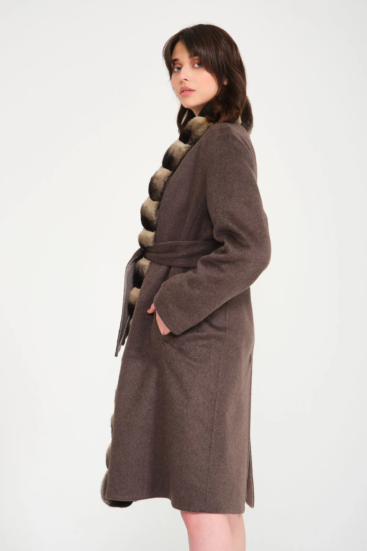 Double Face Long Cashmere and Wool Coat