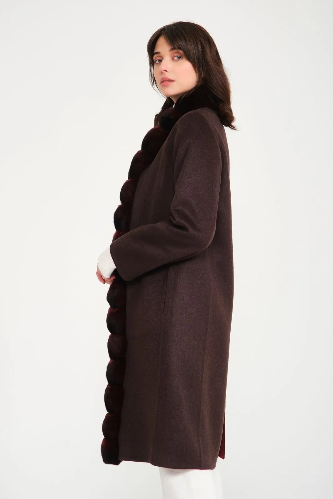 Double Face Long Cashmere and Wool Coat