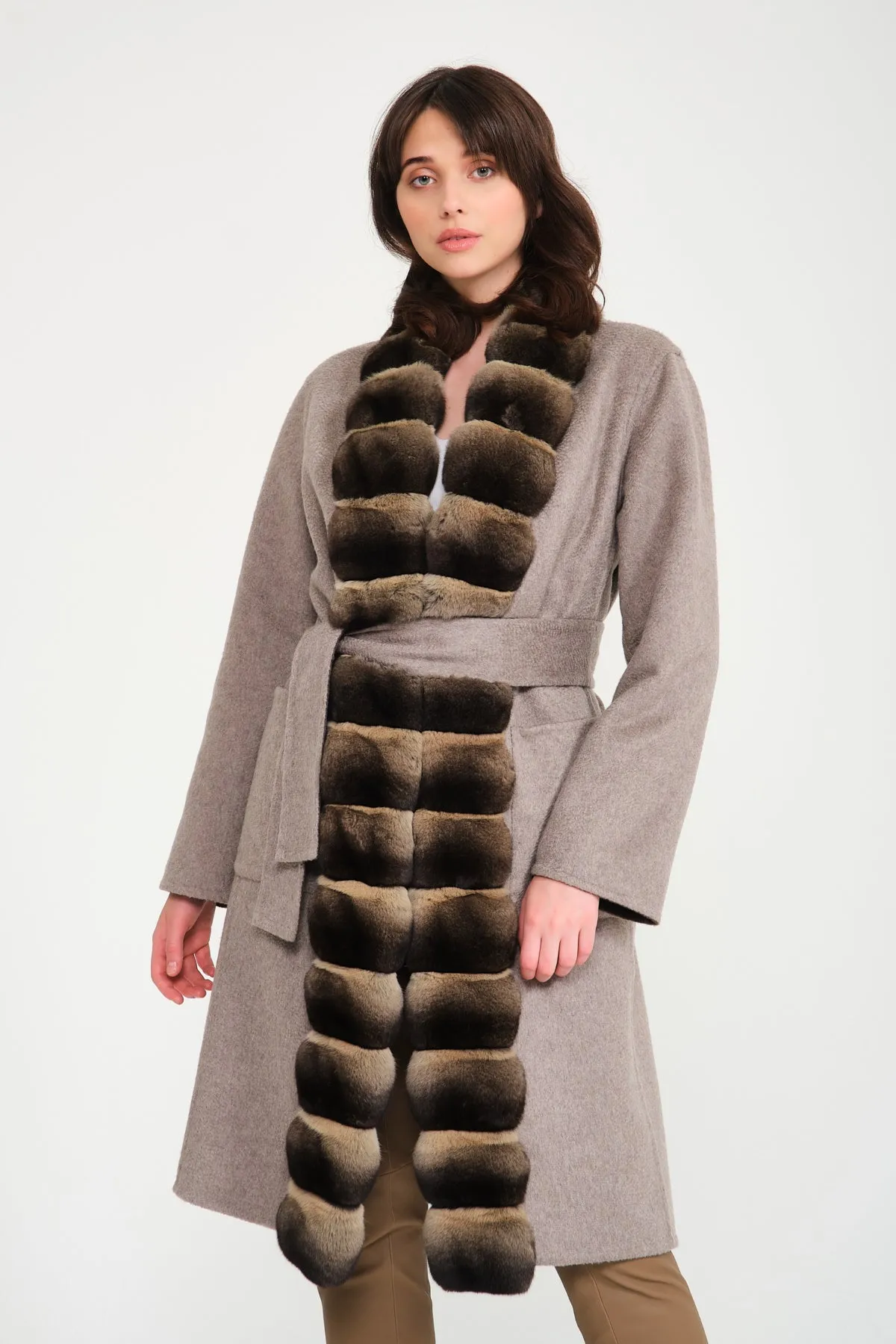 Double Face Long Cashmere and Wool Coat