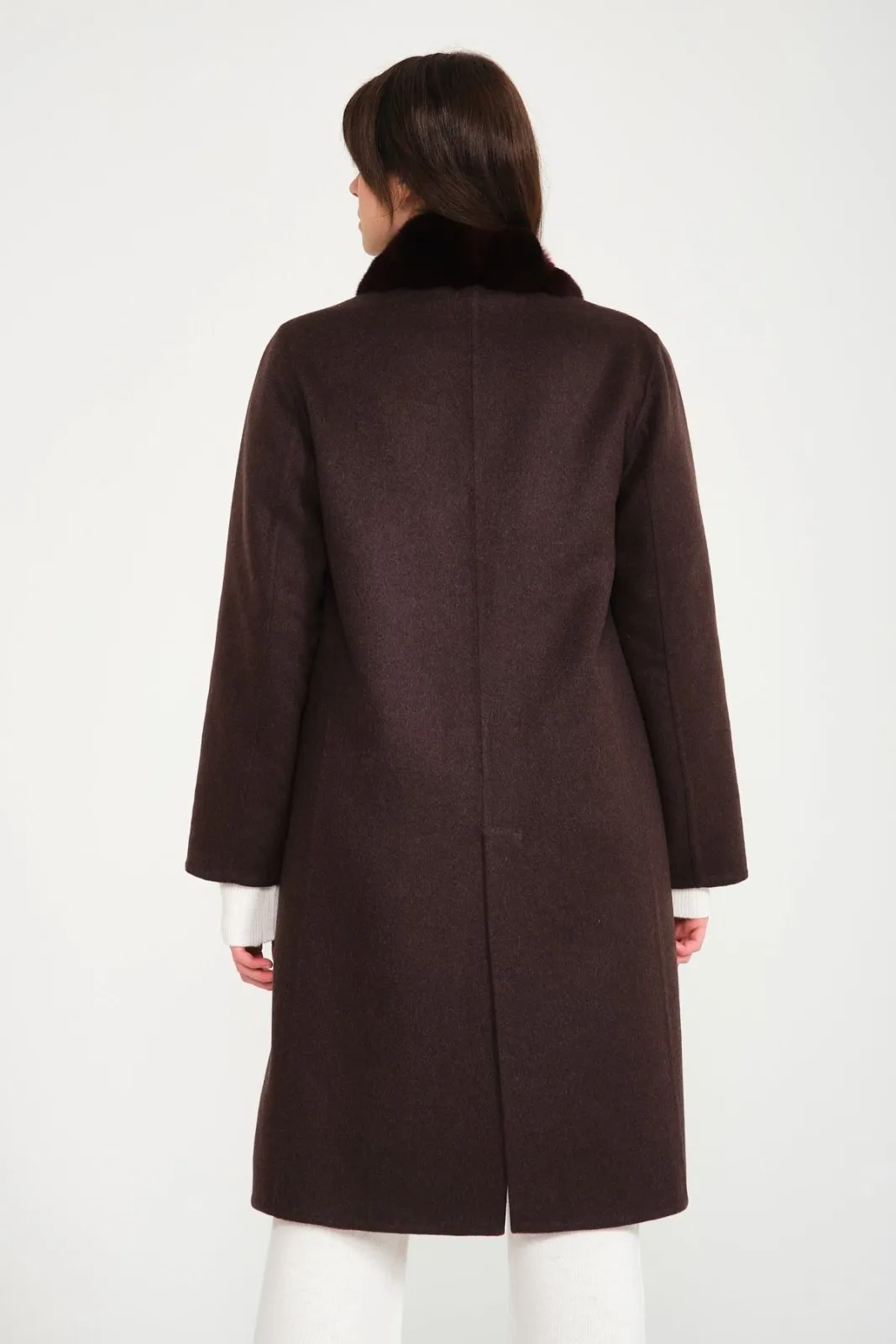 Double Face Long Cashmere and Wool Coat