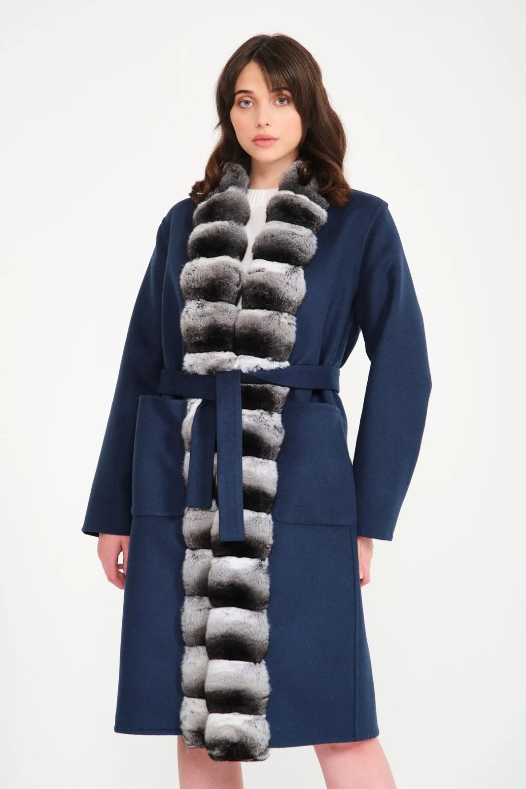 Double Face Long Cashmere and Wool Coat