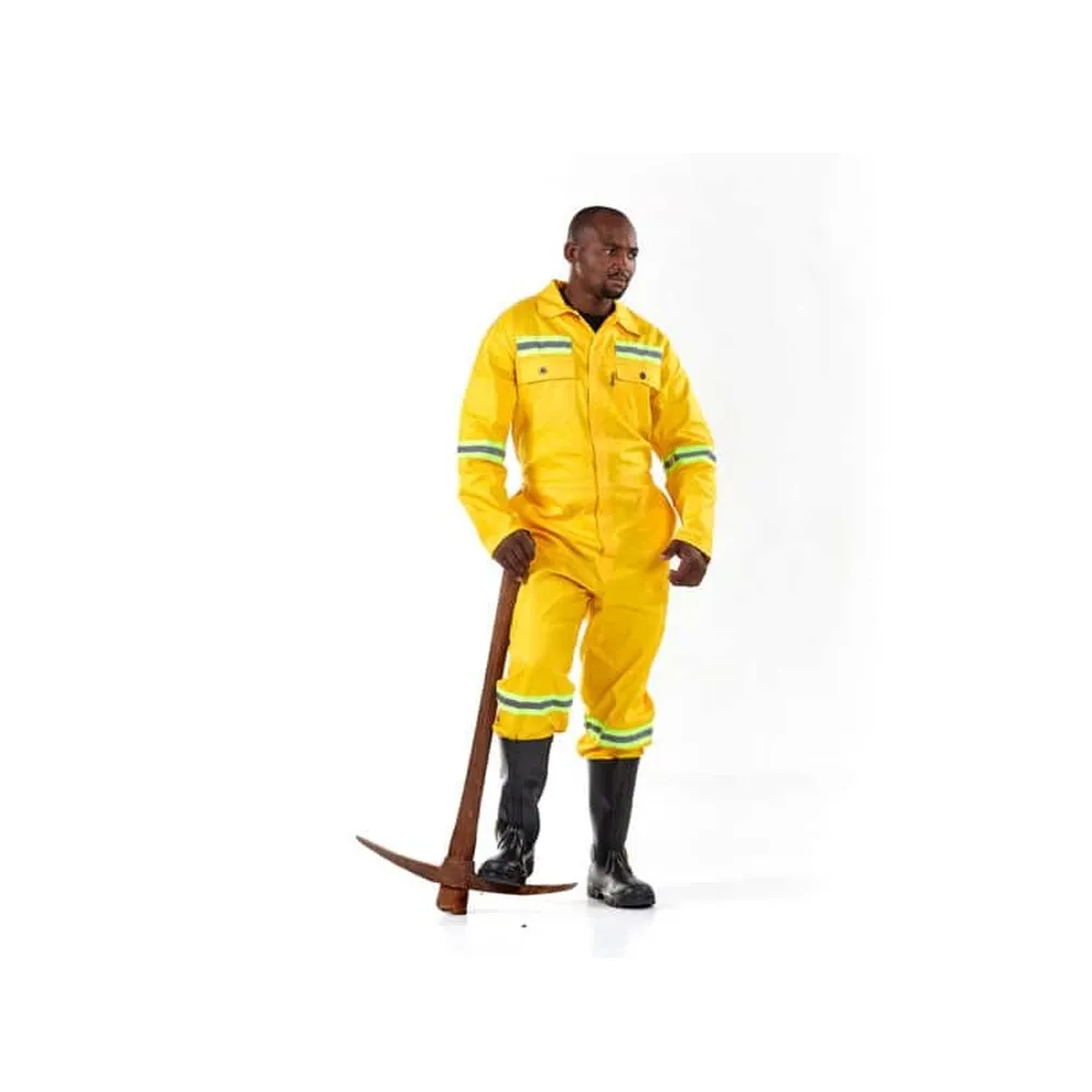 DROMEX J54 SABS ANGLO BOILER SUIT COLOUR-YELLOW SIZE 46