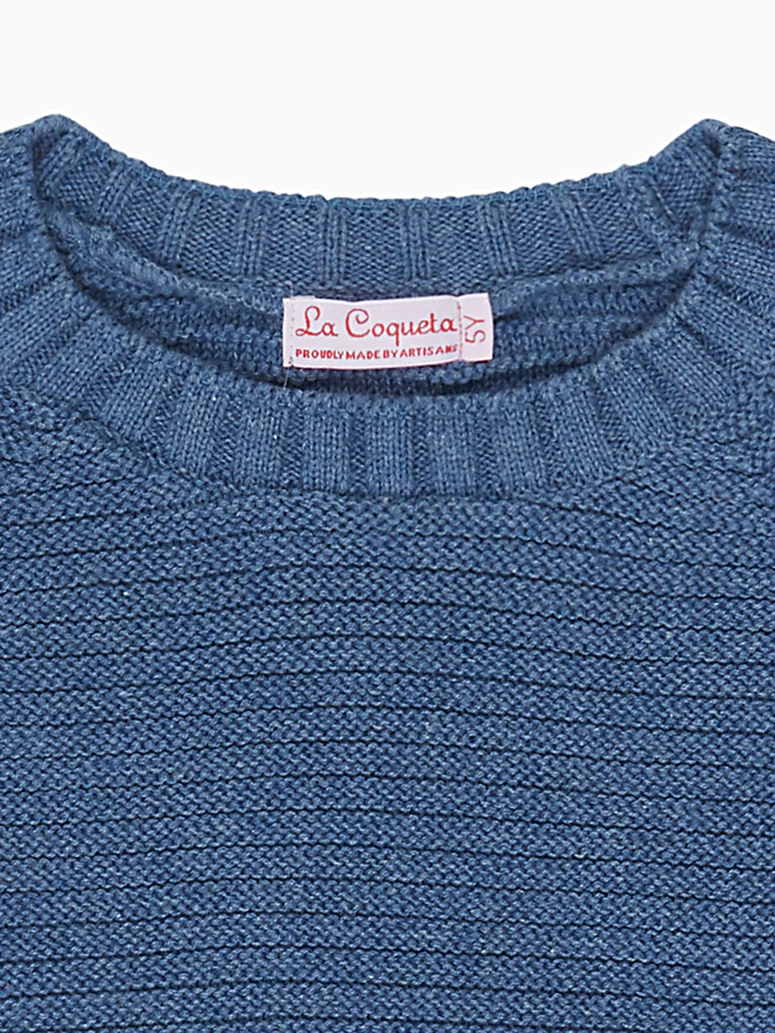 Dusty Blue Lorca Boy Cotton Jumper