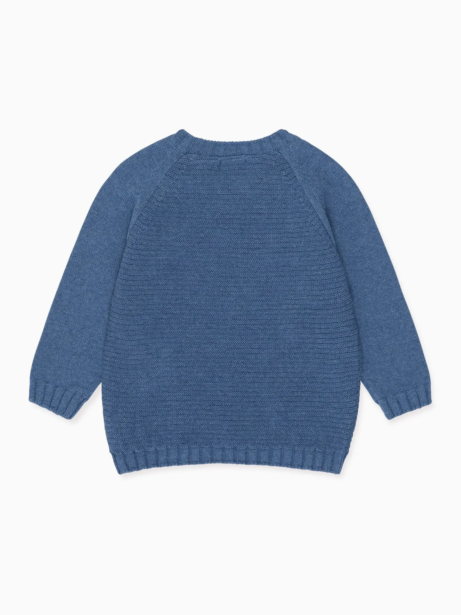 Dusty Blue Lorca Boy Cotton Jumper