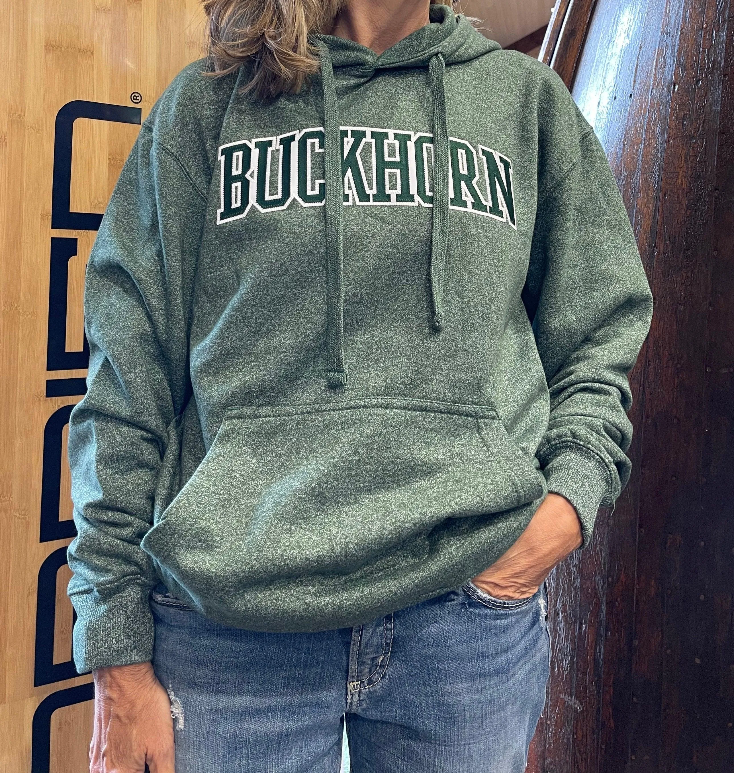 EMBROIDERED BUCKHORN HOODIE