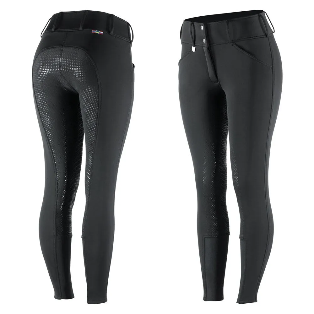 Equinavia Horze Grand Prix Womens Thermal Softshell Full Seat Breeches - Style 36608 for Ultimate Comfort and Performance