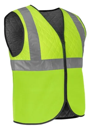 Fieldsheer MCUV02100621 Safety Vest, 2XL, Unisex, Fits to Chest Size: 53 to 56 in, Polyester, High-Visibility, Zipper :EA: QUANTITY: 1