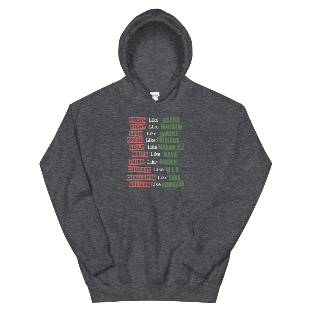 Fight Like Melanin Icons Hoodie