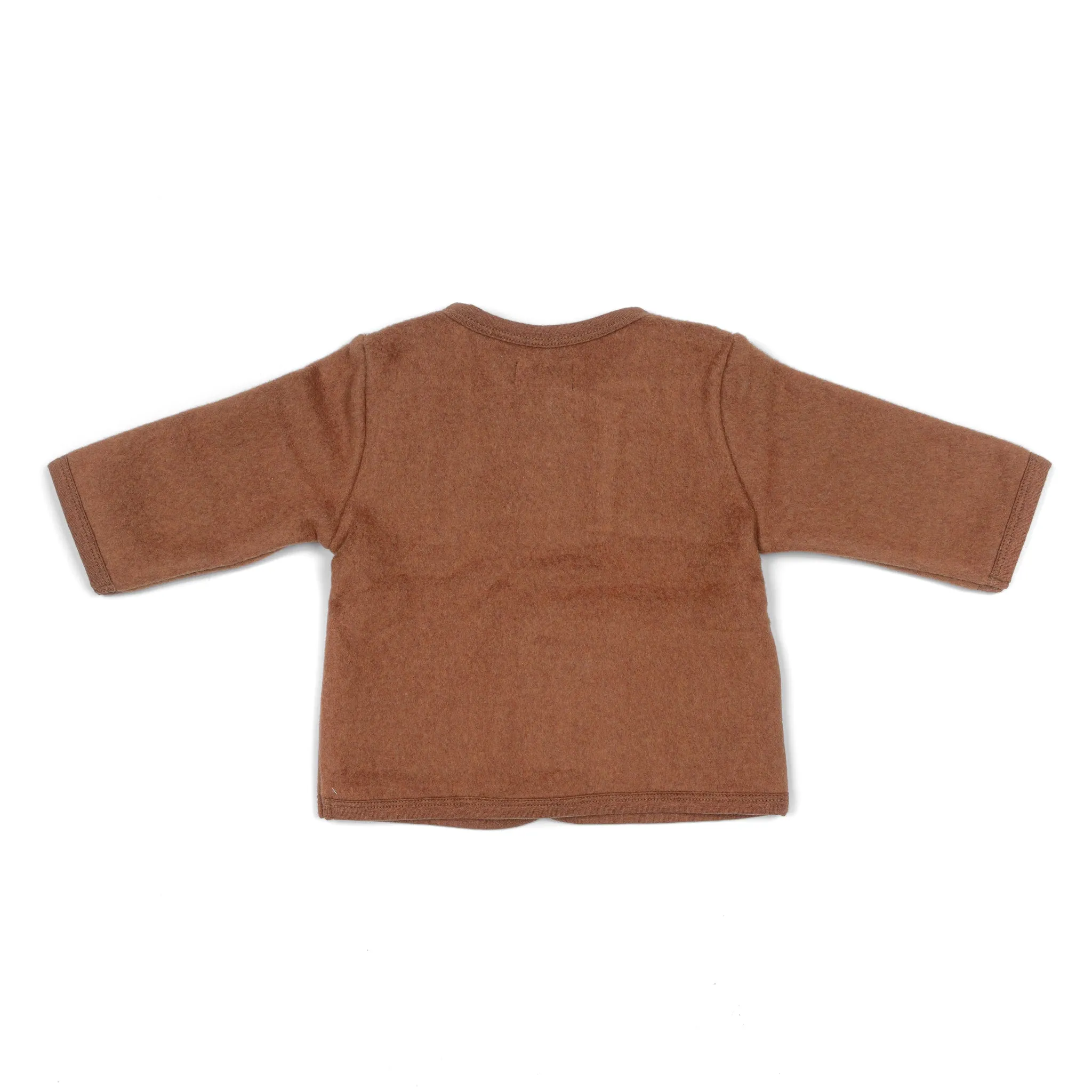 Fleece cardigan COPPER