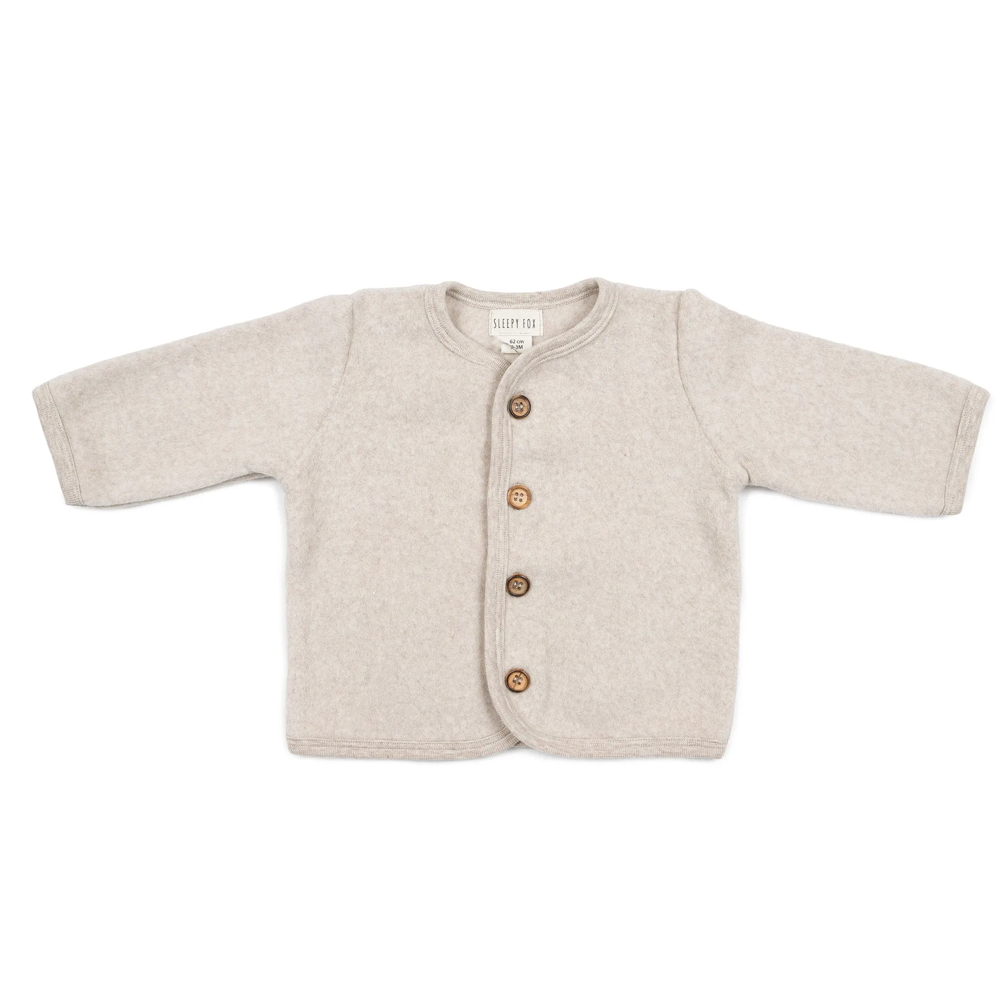 Fleece cardigan NUDE