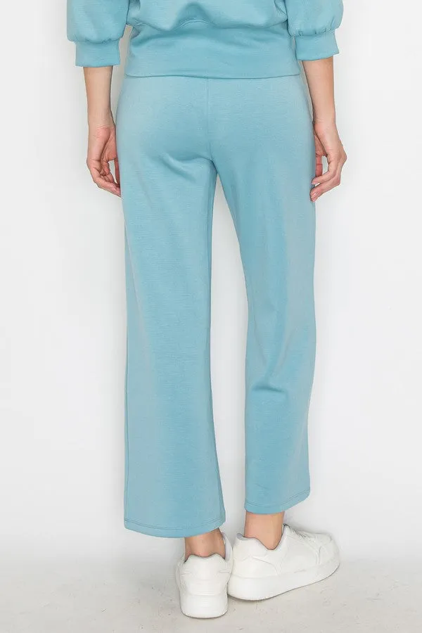 High Rise Straight Leg Pants