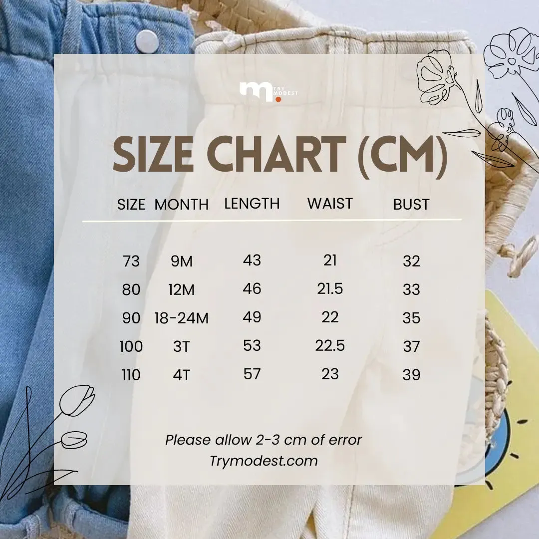 High waist children's jeans