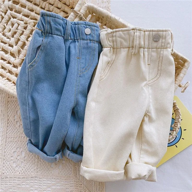 High waist children's jeans