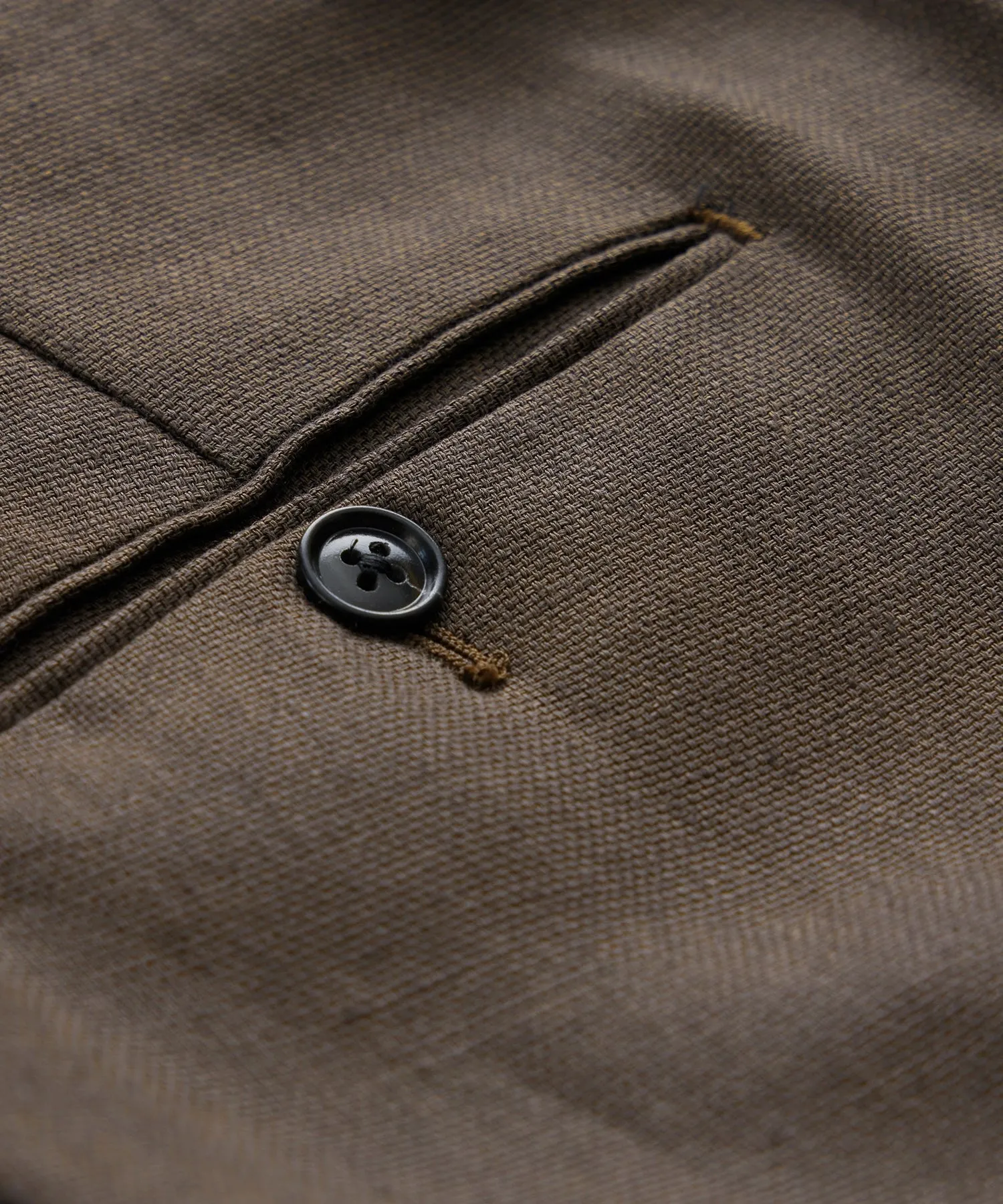 Italian Linen Tuxedo Trouser in Brown