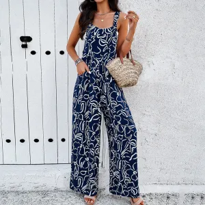 Ivyshape | Comfortable Printed Garden Pants