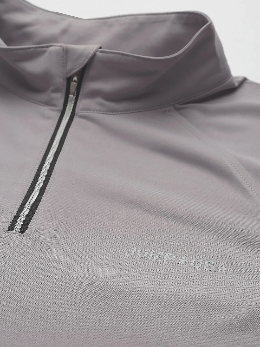 JUMP USA Outdoor Men Lilac Grey & Black Rapid-Dry Solid T-Shirts