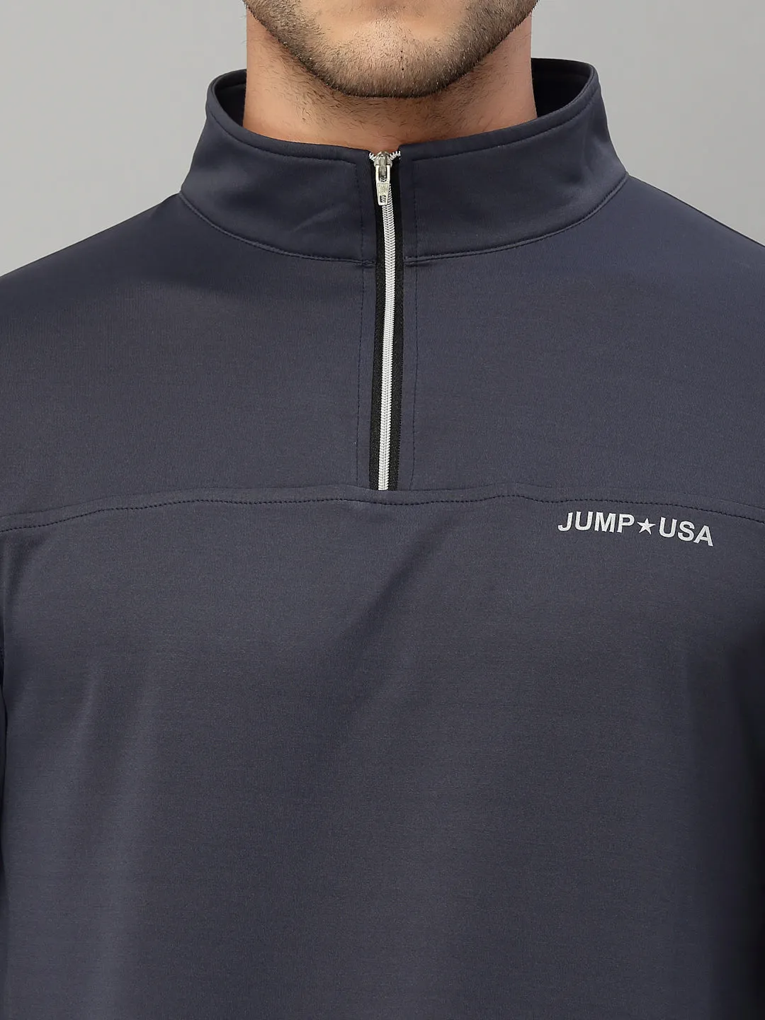 JUMP USA Outdoor Men Rapid-Dry Solid T-Shirts