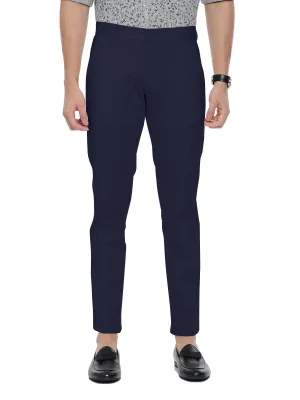 Kansas - Navy Blue Trouser For Men | Ariser