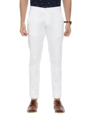 Kansas - White Trouser For Men | Ariser