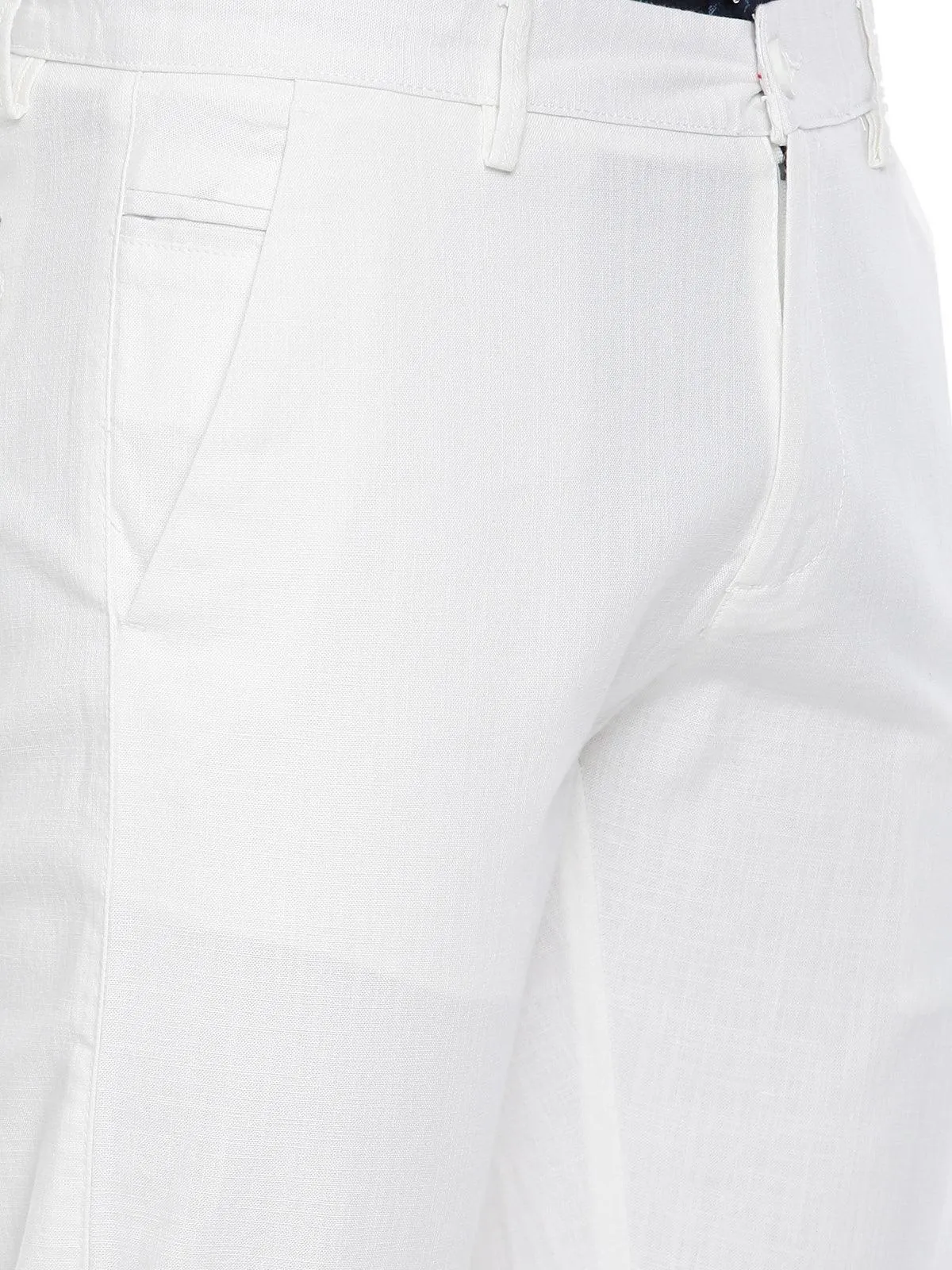 Kansas - White Trouser For Men | Ariser