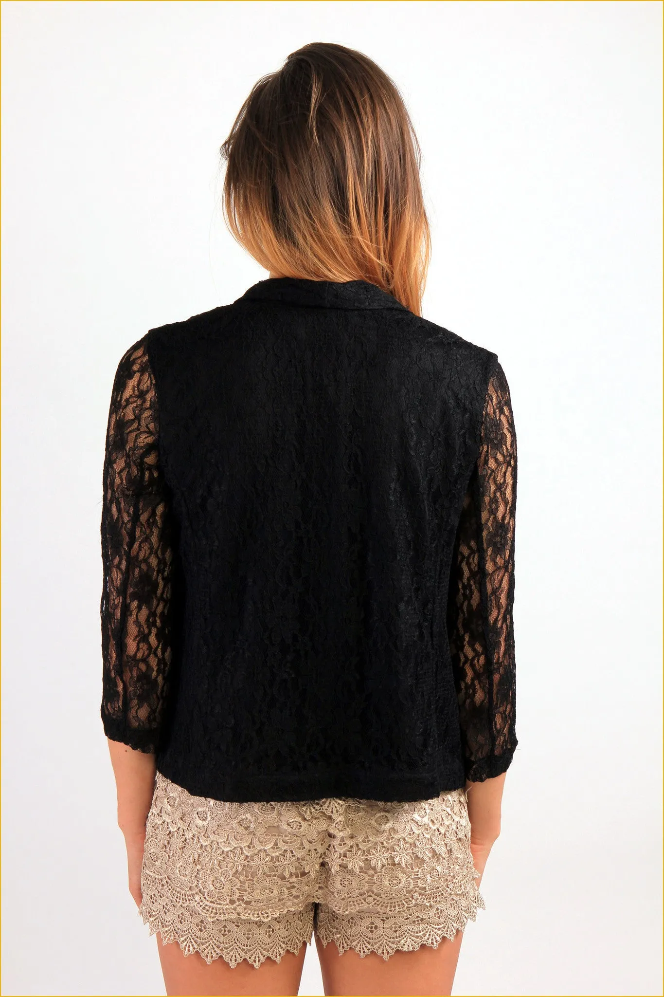 Lace Design Blazer