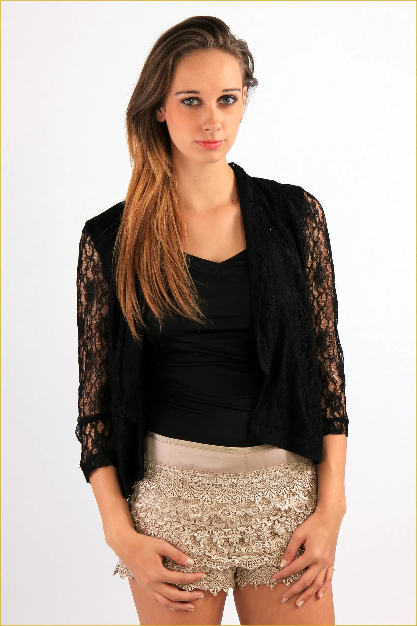 Lace Design Blazer